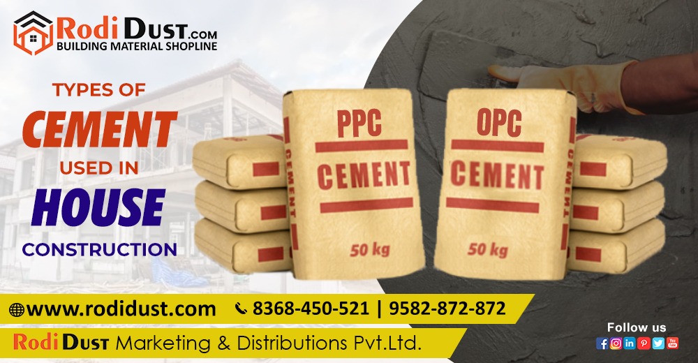 Types of Cement used for House Construction